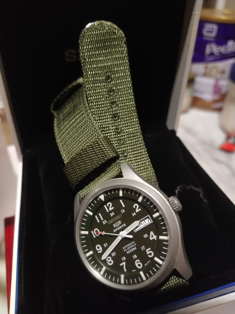 Seiko Snzg09k1 military Men s Fashion Watches Accessories