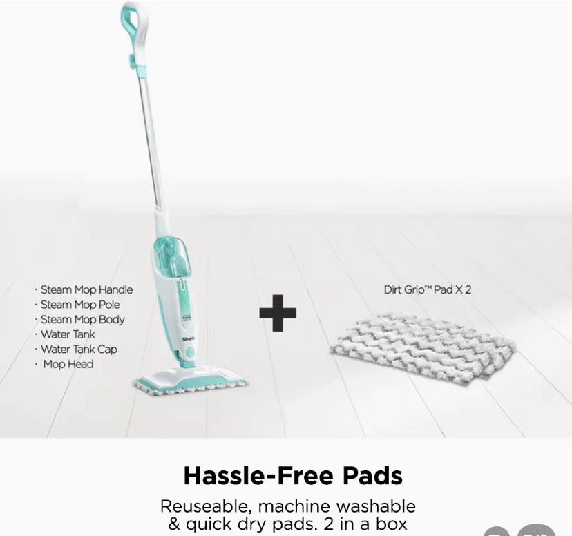 Shark Steam Mop S1000, Furniture & Home Living, Cleaning & Homecare