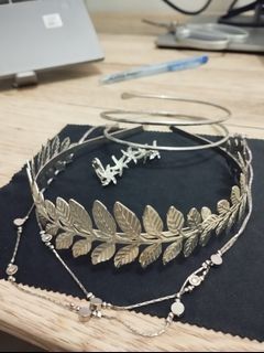 Silver Set (Hairband, Left Earcuff, Necklace, & Armband)