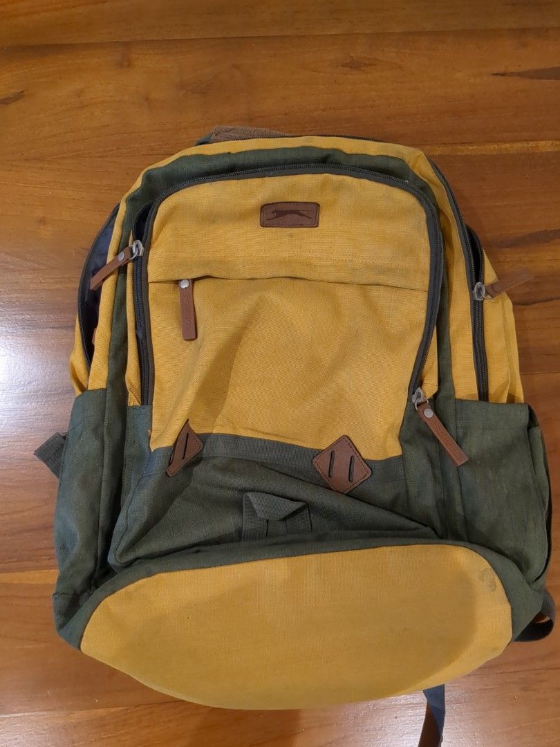 Slazenger Yellow Laptop Backpack, Men's Fashion, Bags, Backpacks on Carousell