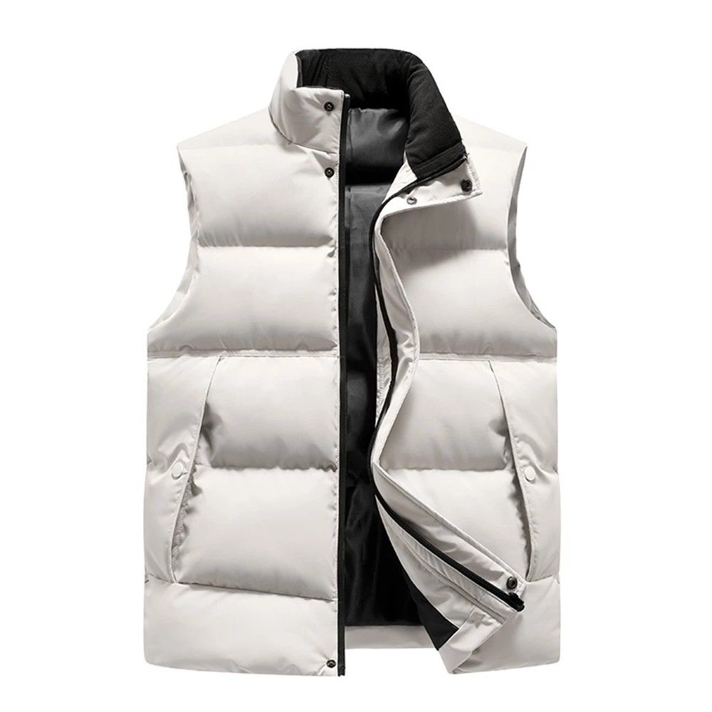 White winter vest on sale