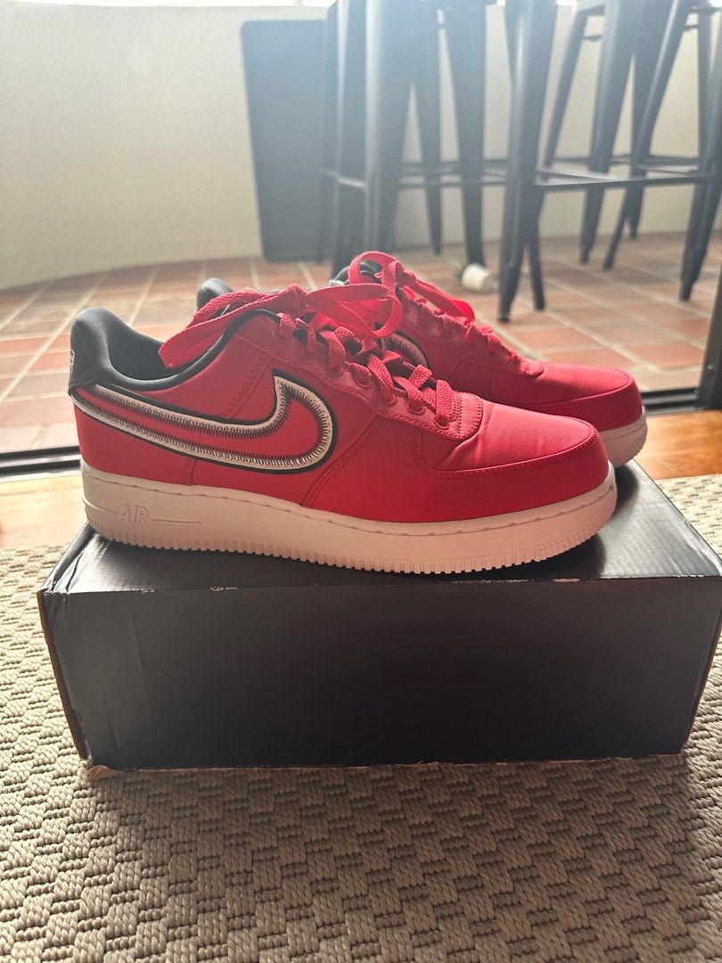 Sneakers Clearance Nike Air Force 1 Red Men s Fashion