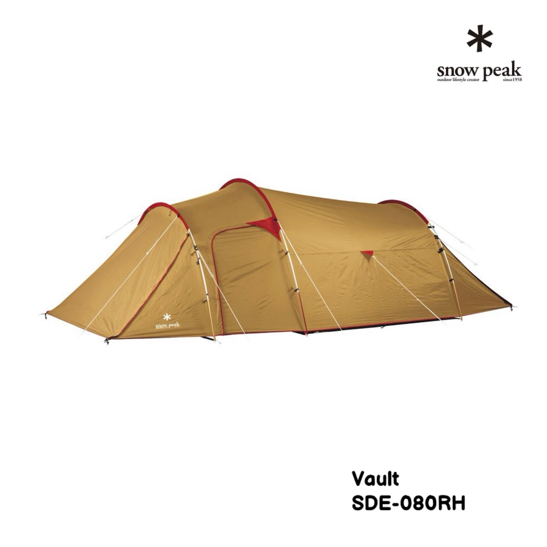 snow peak Vault 隧道型露營帳篷SDE-080RH, 運動產品, 行山及露營 