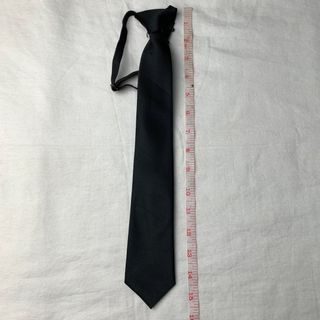 Solid Black Kids Strap Necktie