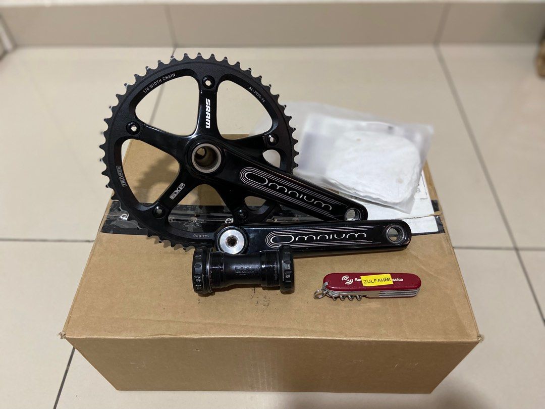 SRAM GXP 165mm 48T Negro Omnium Track Crankset W/BB