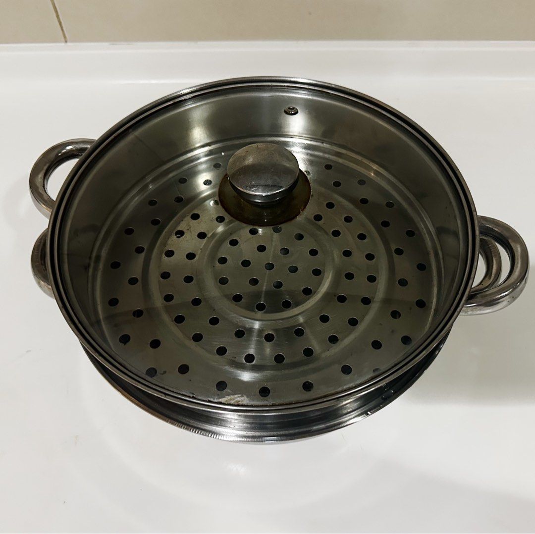 Steamer Multipurpose Stainless Steel Steamer Pot 28cm 2-Tier