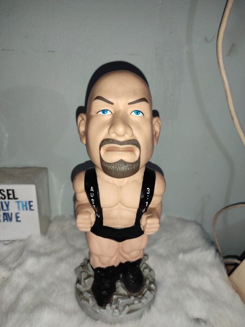 Stone Cold Vintage Coinbank (Category: Vintage Collectibles) located in Quezon City. Submitted by em_08210522 (Listing ID 1277414103, Image 1). Description: As is, wala ng takip, may mga paint chips Still good for display Shipping : J&T and Lalamove (sagot ni buyer) GCASH Payment only. Can do meet up by schedule: Bridgetowne/Opus Mall Pasig (Mon-Fri) -Sm Fairview (Sat-Sun) Location : Quezon City.