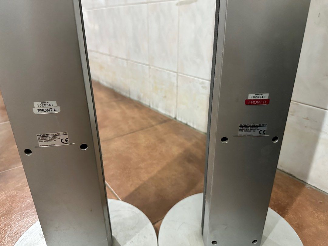 Tall sony shop speakers