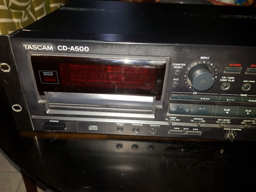 Tascam CD A500 cd player and tape deck player, Audio, Portable Music Players on Carousell