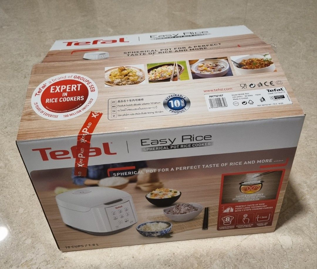 Tefal RK7321 Easy Rice Spherical Pot Rice Cooker 1.8L, TV & Home