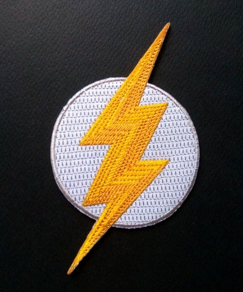 The Flash Logo DC Iron On Patch, Hobbies & Toys, Stationery & Craft