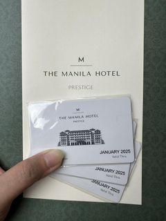 THE MANILA HOTEL PRESTIGE CARD THE MANILA HOTEL VIP CARD MANILA HOTEL DISCOUNT CARD MANILA HOTEL MEMBERSHIP CARD