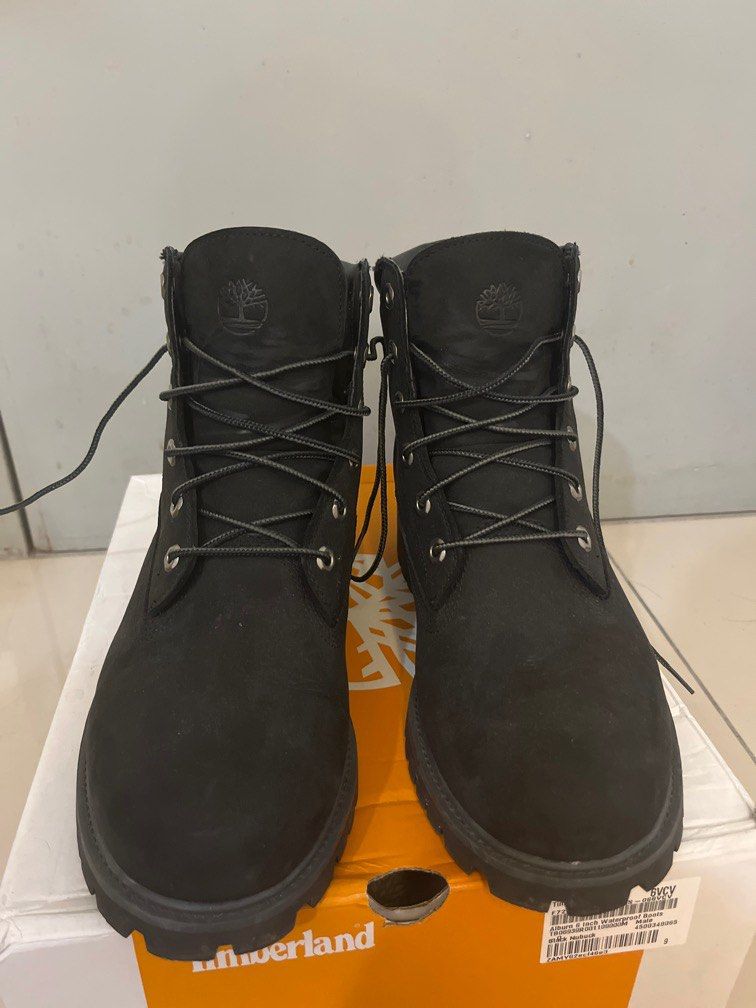 Black suede shop timbs