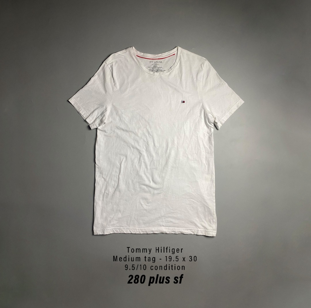 Tommy Hilfiger White Cotton Mens T-Shirt main image 1