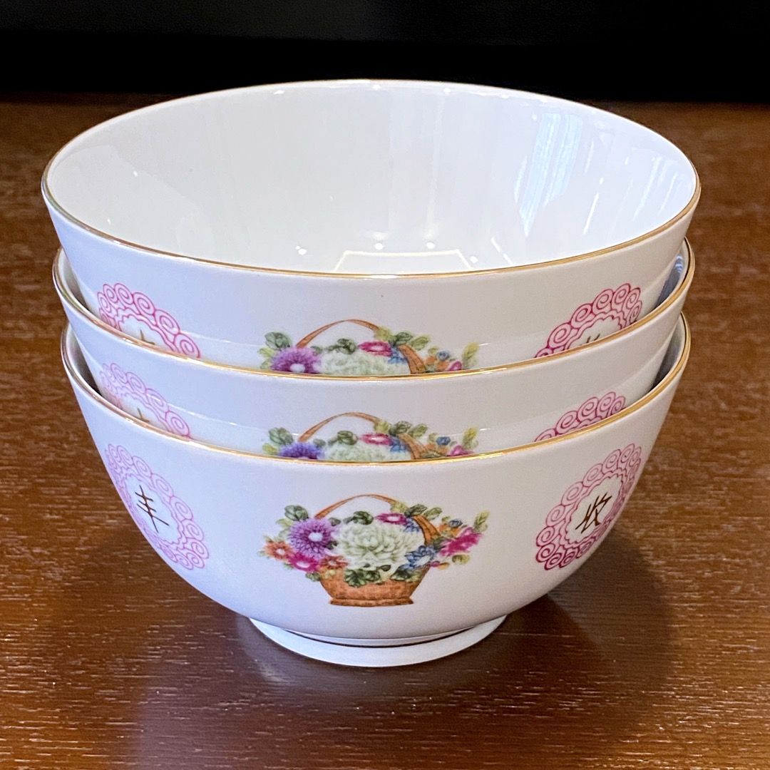 Traditional Chinese Rice Bowls & Spoons, Furniture & Home Living ...