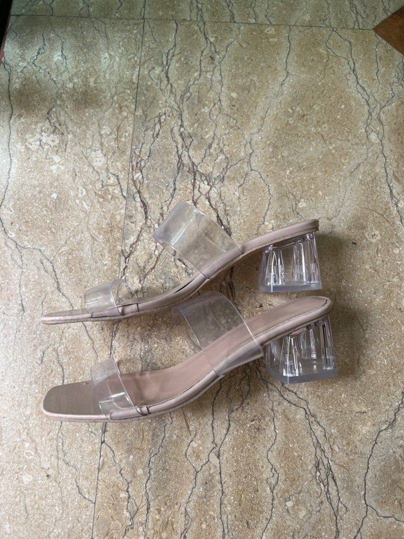 Glass block heels best sale
