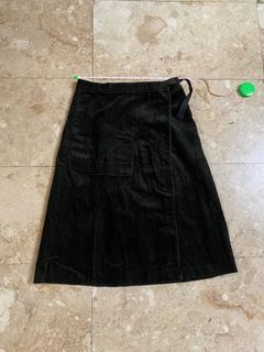 Uniqlo JW Anderson Dark Forest Green Corduroy Skirt