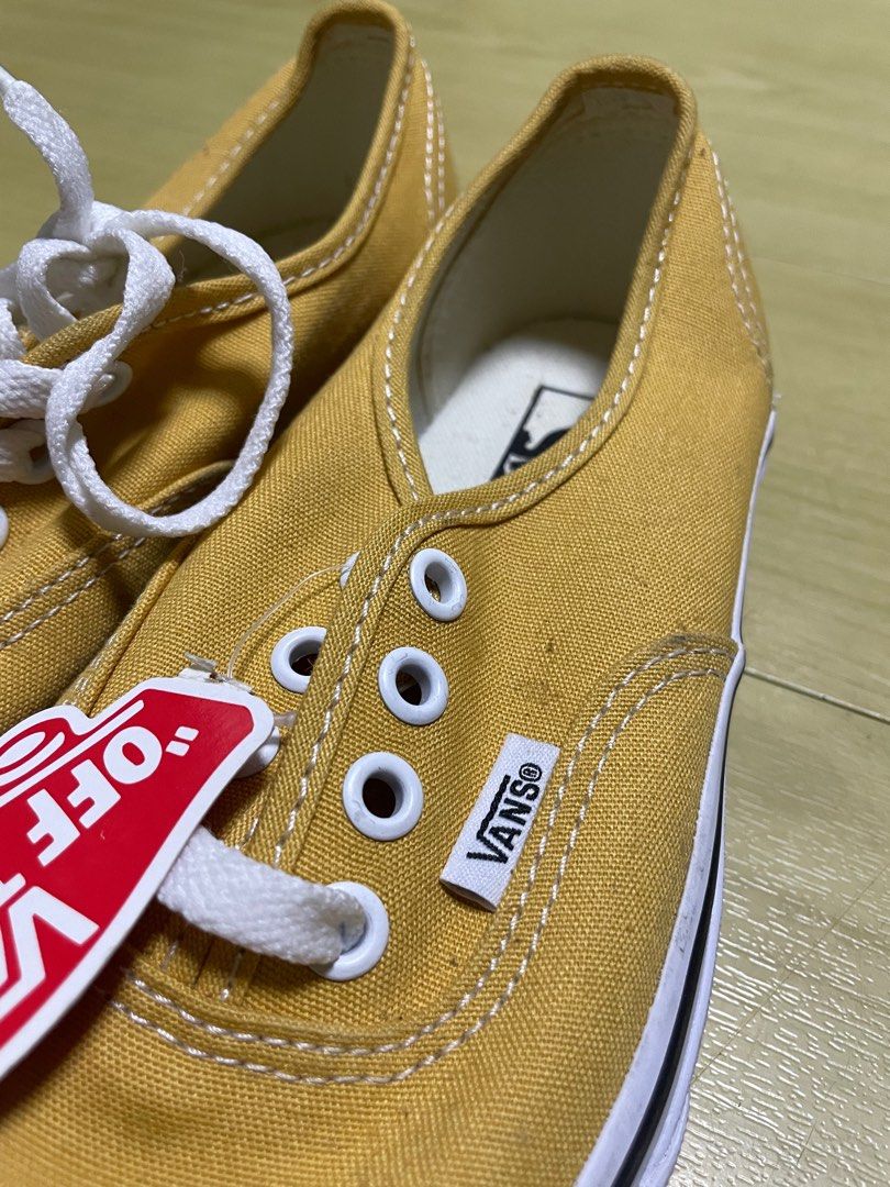 Vans Authentic Light Yellow Shoes Size 3.5 Mens 5 Womens Women s