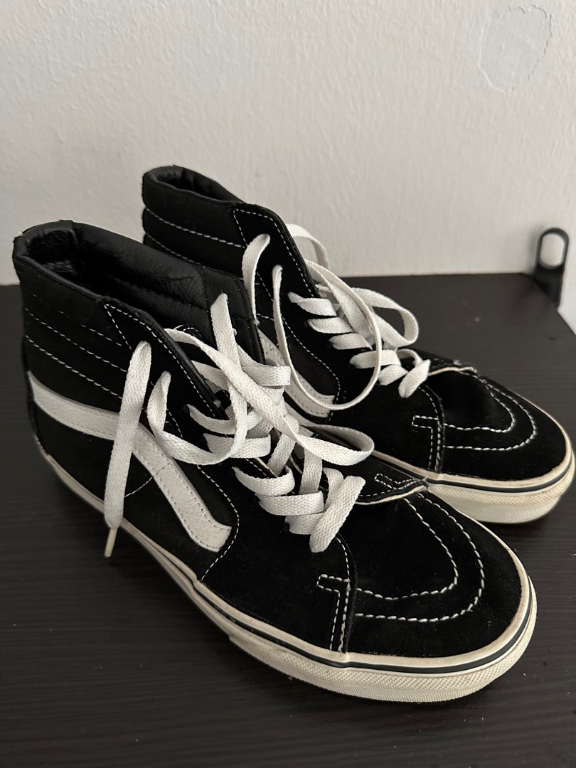 All black vans sales high tops womens