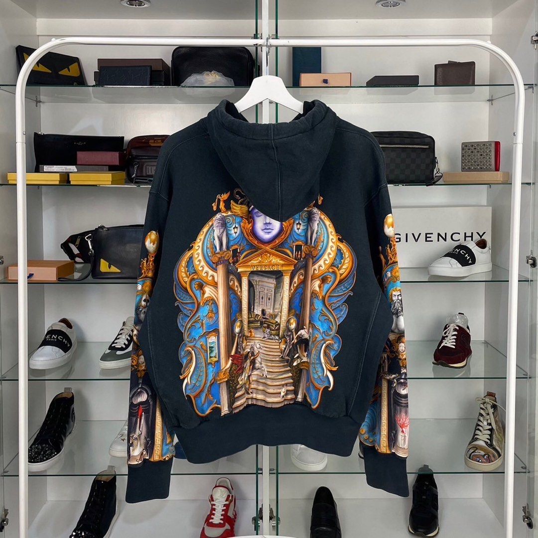 Versace skater olympus print hoodie clearance