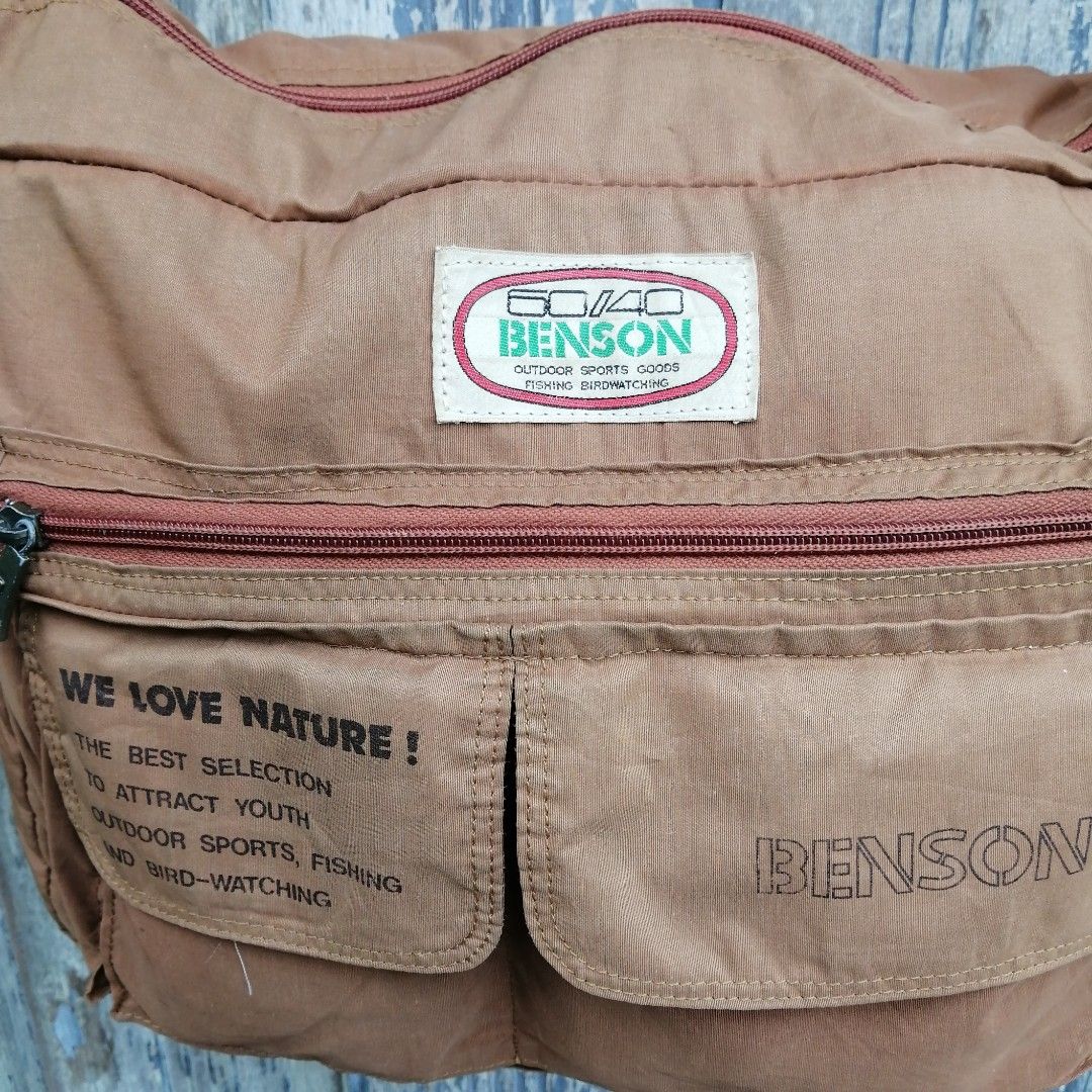 Vintage Sling bag BENSON rokok, Men's Fashion, Bags, Sling Bags on