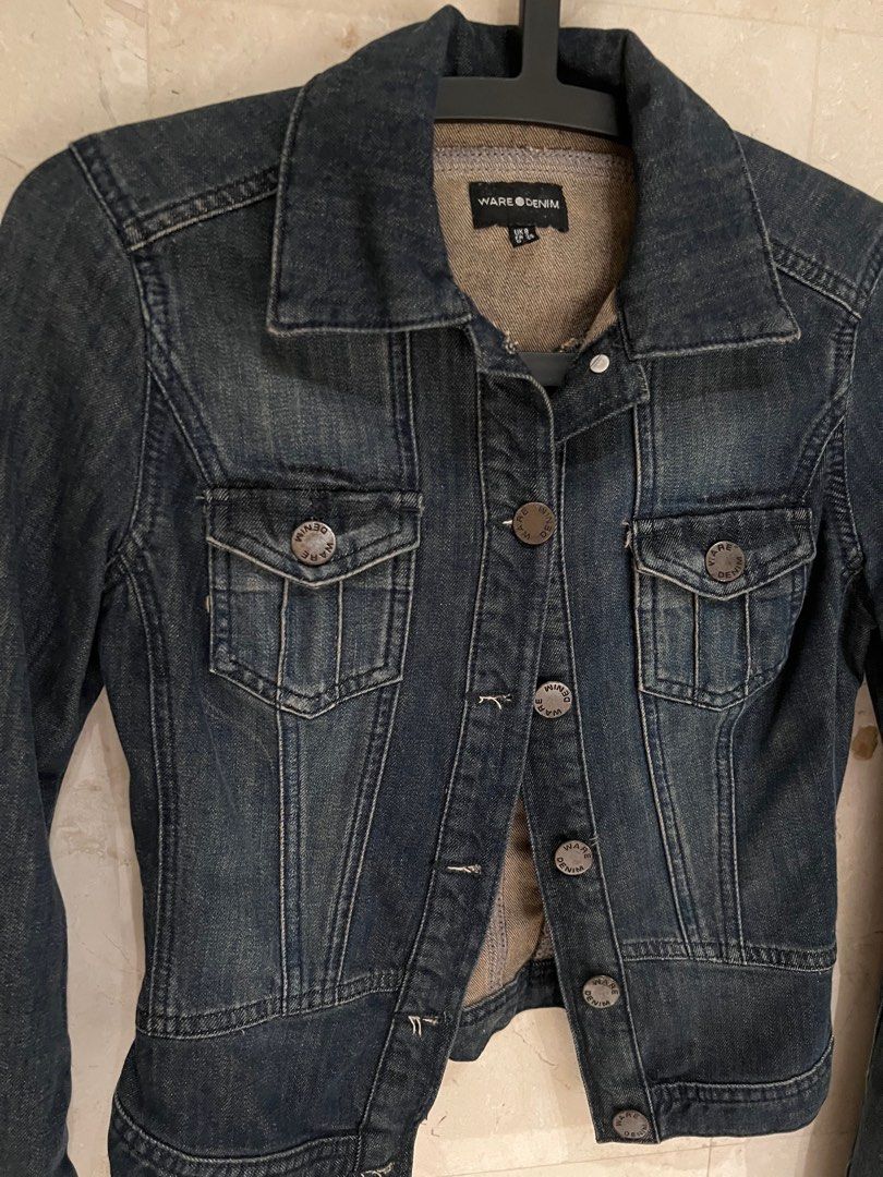 Warehouse black outlet denim jacket