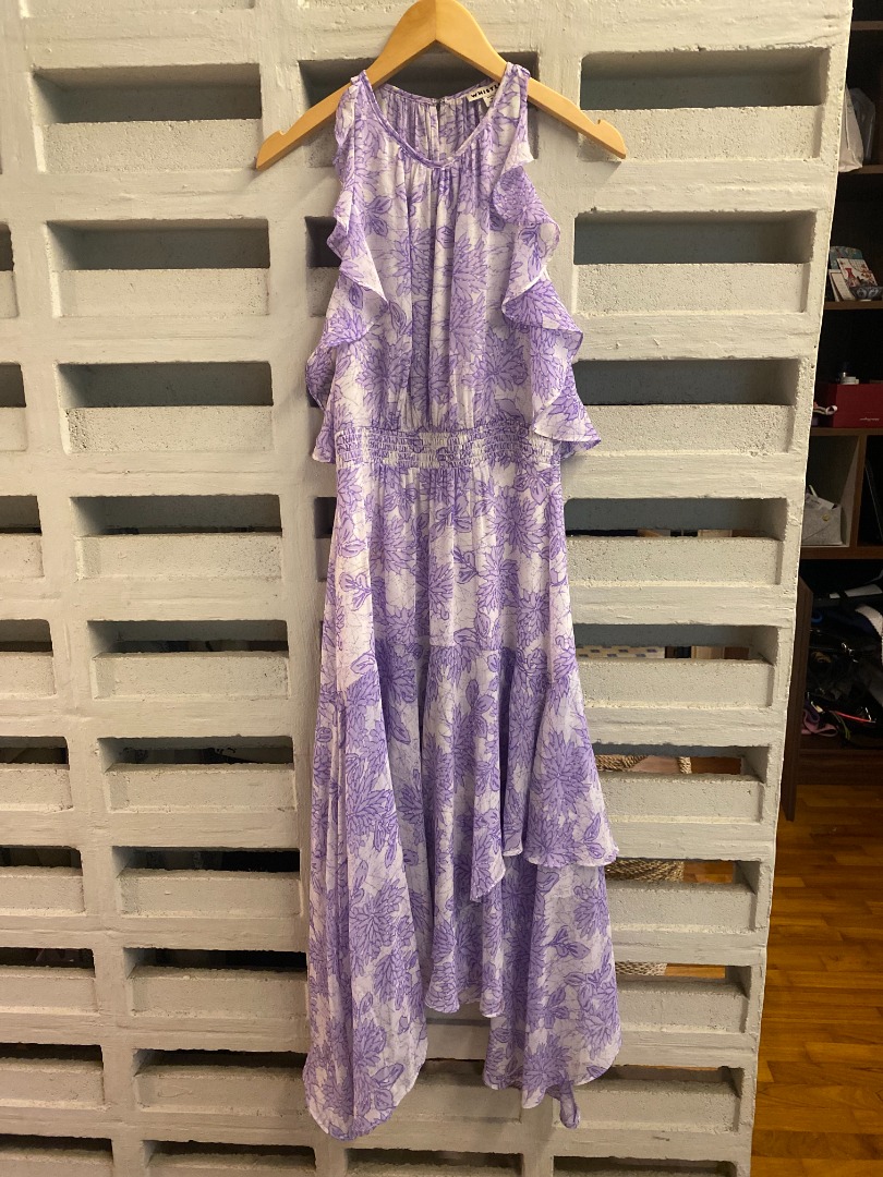 Whistles Purple Floral Dress Women s Fashion Dresses Sets