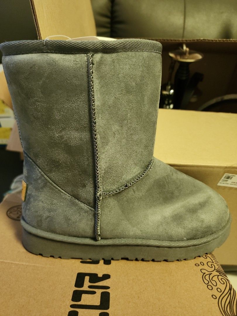 Winter furry boots grey. New size 38. Inner furry as well