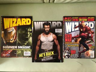WIZARD Magazines, Comics,Movies,TV, U.S. editions, P175 EACH