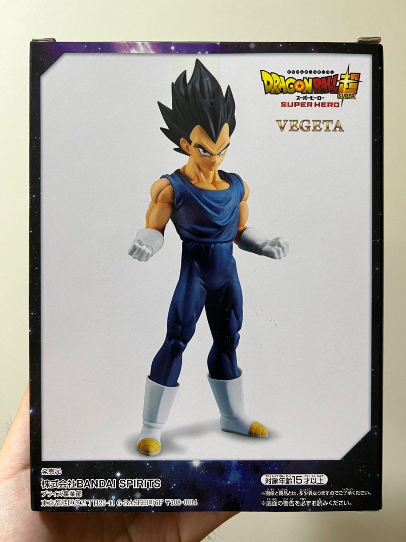 WTS Banpresto Dragon Ball Super Hero Figure Vegeta (not Kuji, Goku, Gohan, Majin Buu) (Category: Toy Figures) located in Singapore. Submitted by s_y_k (Listing ID 1277393086, Image 2). Description: Want to sell the above. Brand new and sealed. Deal at Bukit Gombak.