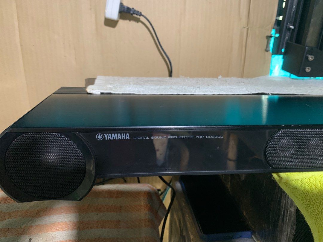 YAMAHA DIGITAL SOUND PROJECTOR YSP CU 3300 YAMAHA WIRELESS ACTIVE SUBWOOFER NS WSA160 AC 110 VOLTS
