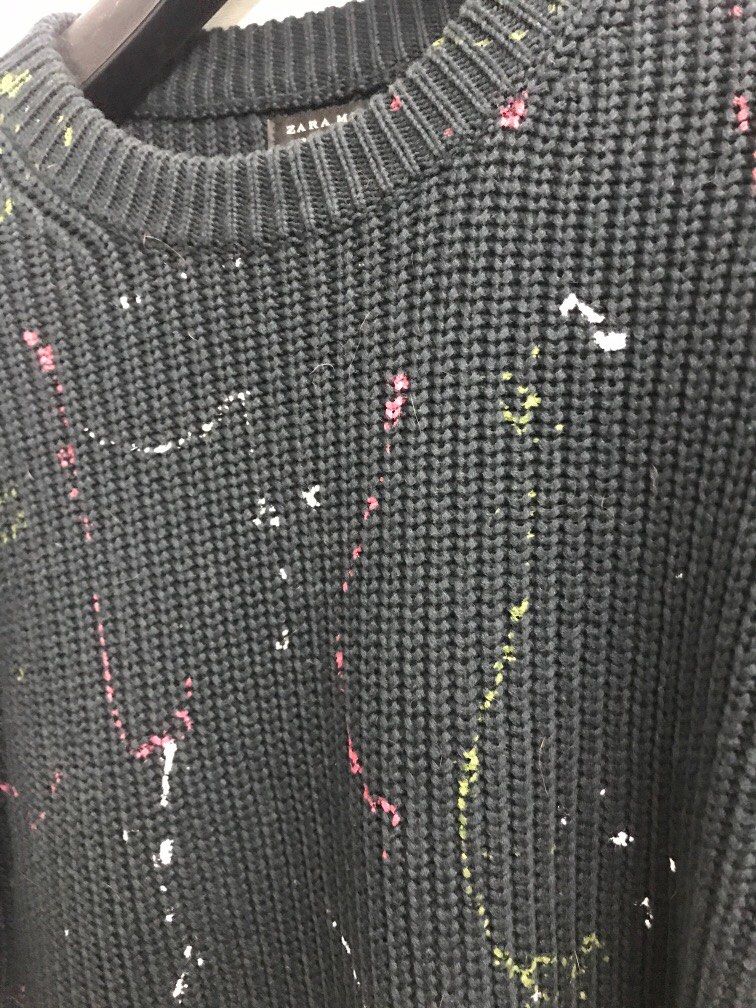 Paint splatter jumper online zara