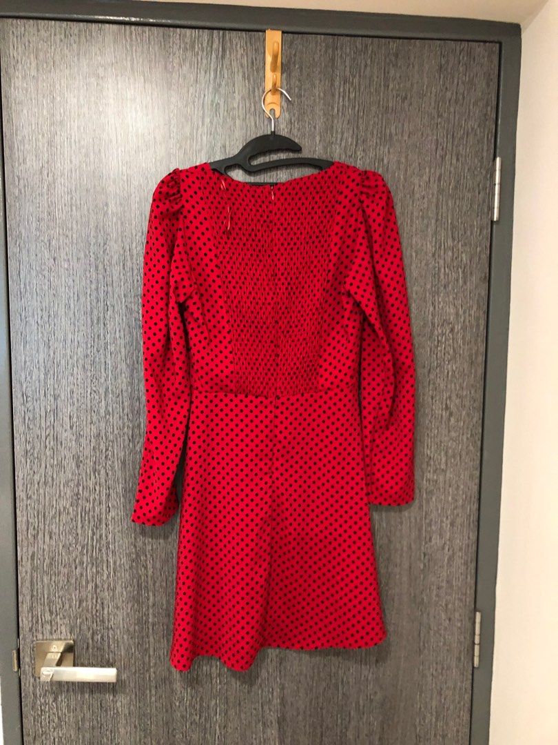 Zara red polkadot dress Women s Fashion Dresses Sets Dresses