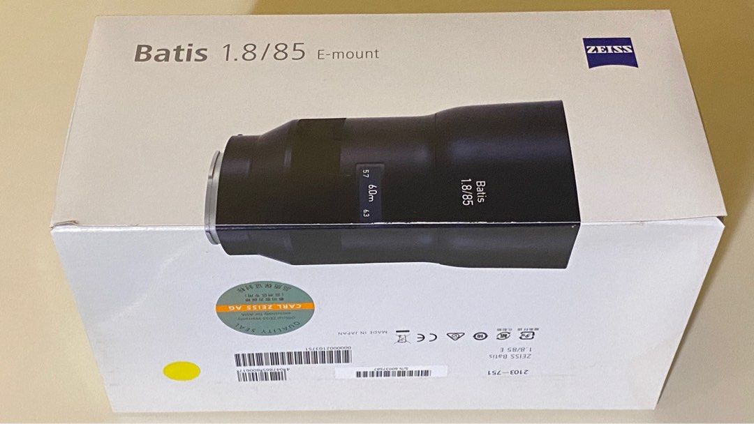 ZEISS Batis 1.8/85 Sony E-mount 連德國B+W XS-PRO UV Filter, 攝影 ...