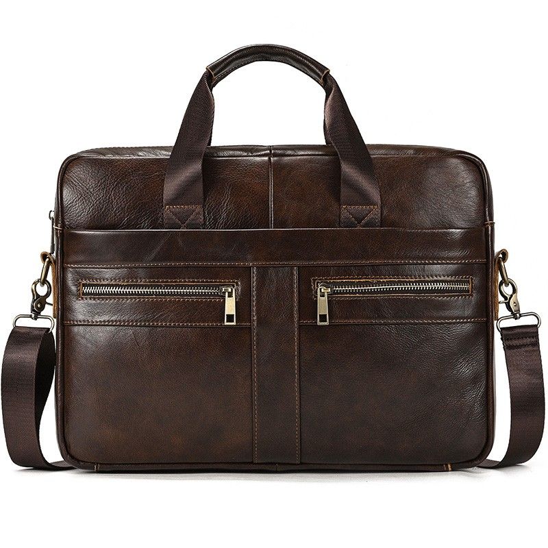 Genuine leather hotsell business bags