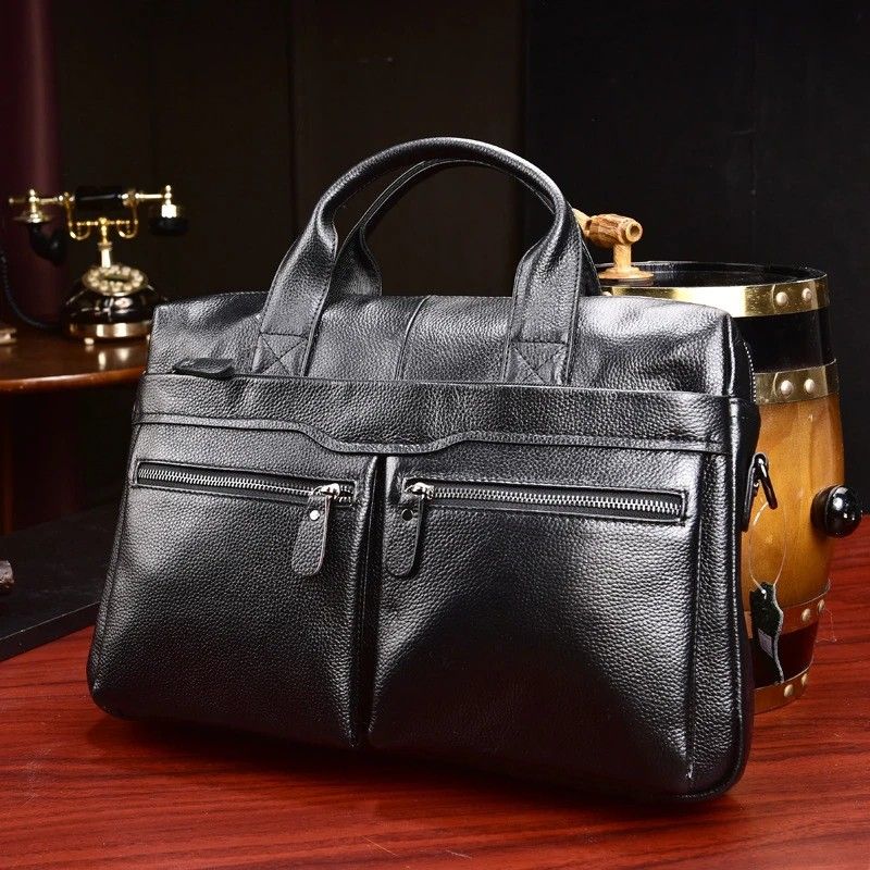 Pure leather briefcases online