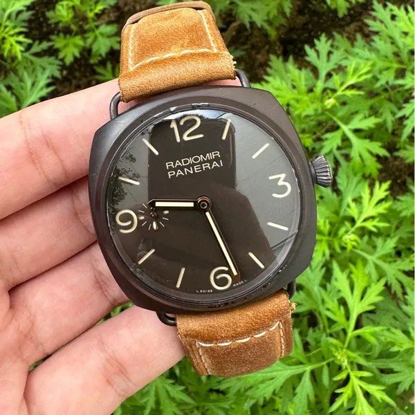 2012 Panerai pam504 pam00504 Pam 504 00504 radiomir composite black brown 47mm 47