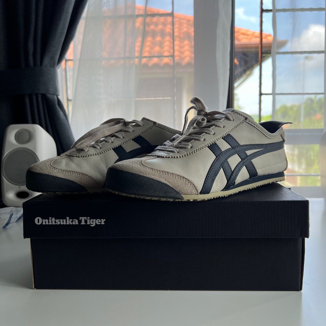 6UK Onitsuka Tiger Mexico 66 Birch India Ink Latte