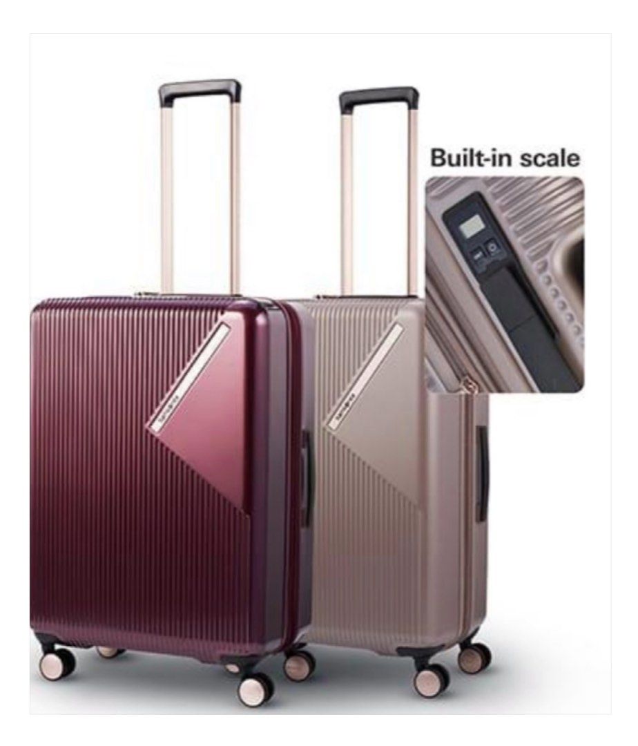 Samsonite Zeltus 69 25 cm Spinner Matte Latte with built in scale