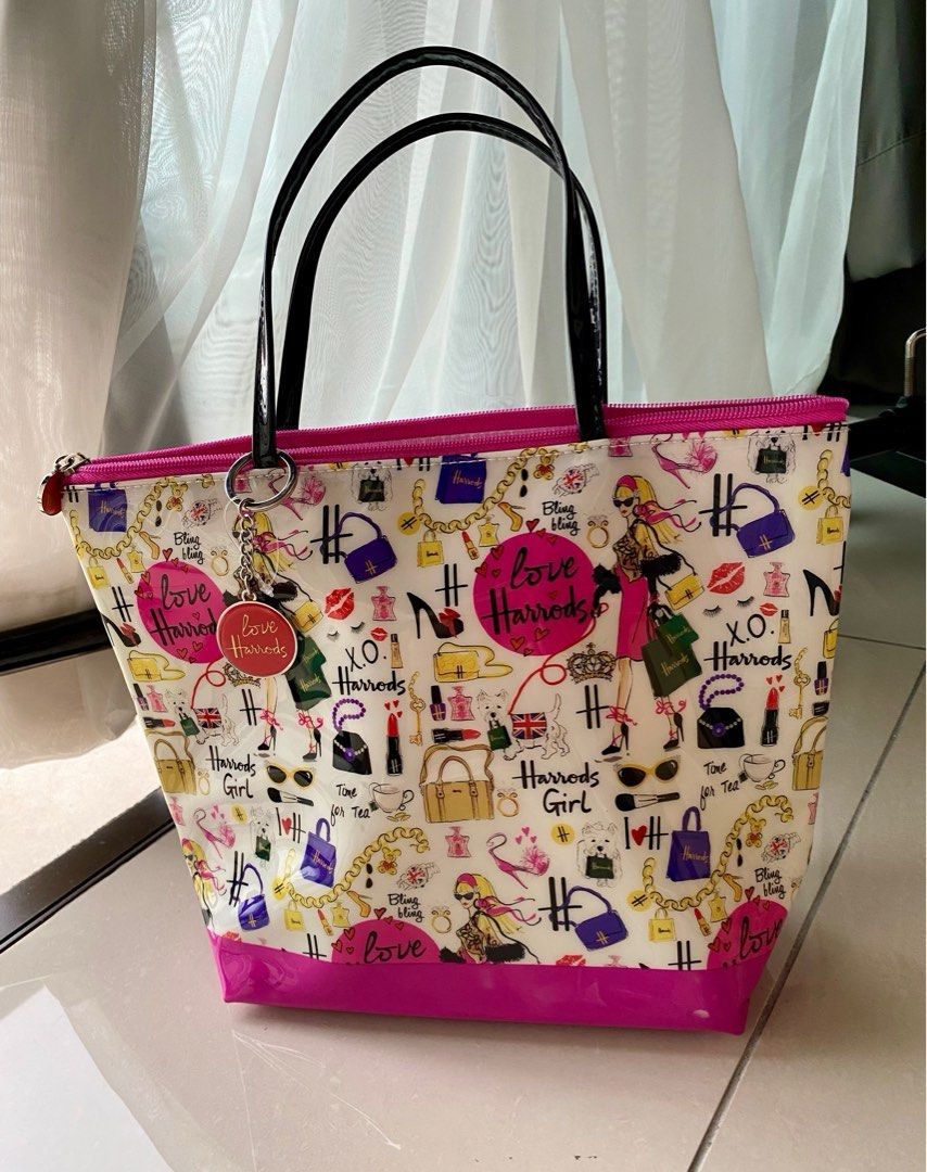 Authentic New Harrods Tote Waterproof Material Bag West Malaysia Free Shipping Purchased from UK about Rm170 No Nego