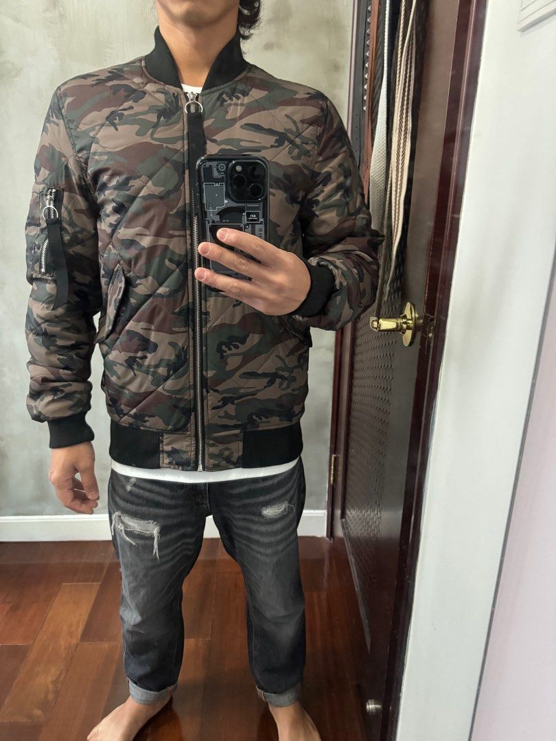 River island top ma1 bomber jacket