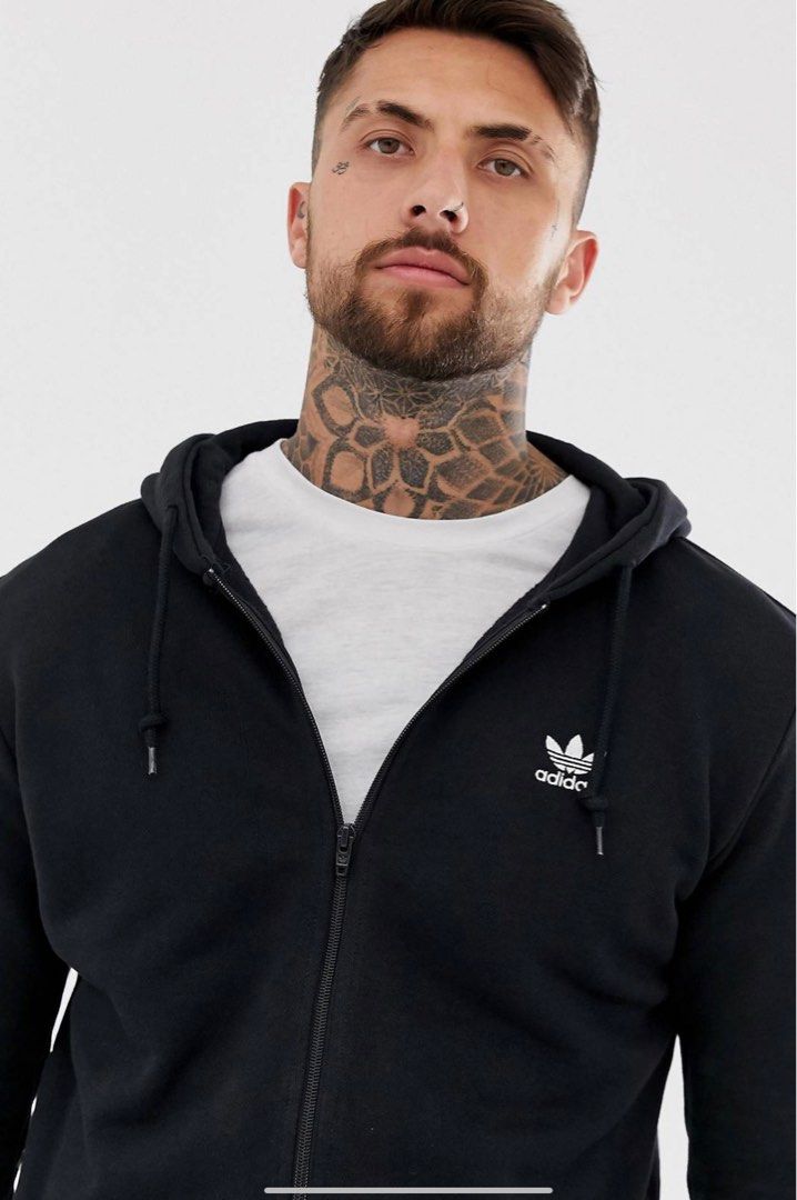 Adidas originals trefoil full zip hoodie on sale