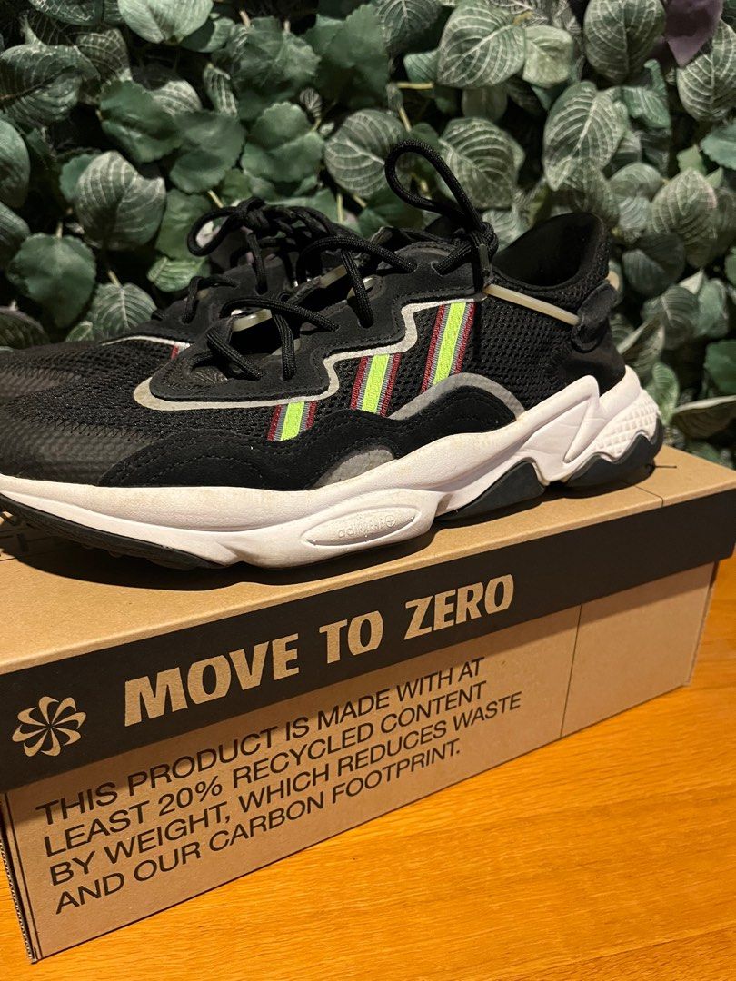Adidas ozweego black solar green online