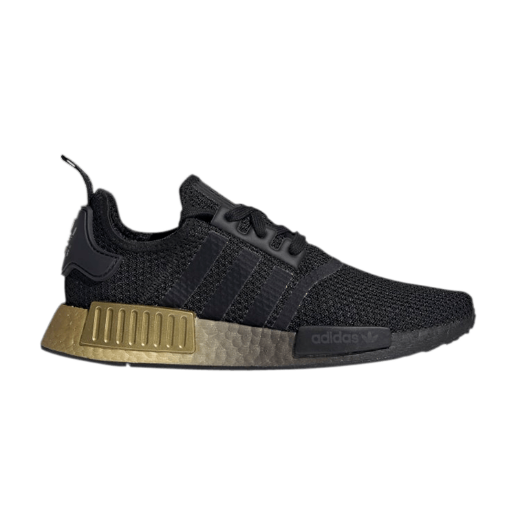 adidas Wmns NMD_R1 'Black Carbon Gold', Luxury, Sneakers