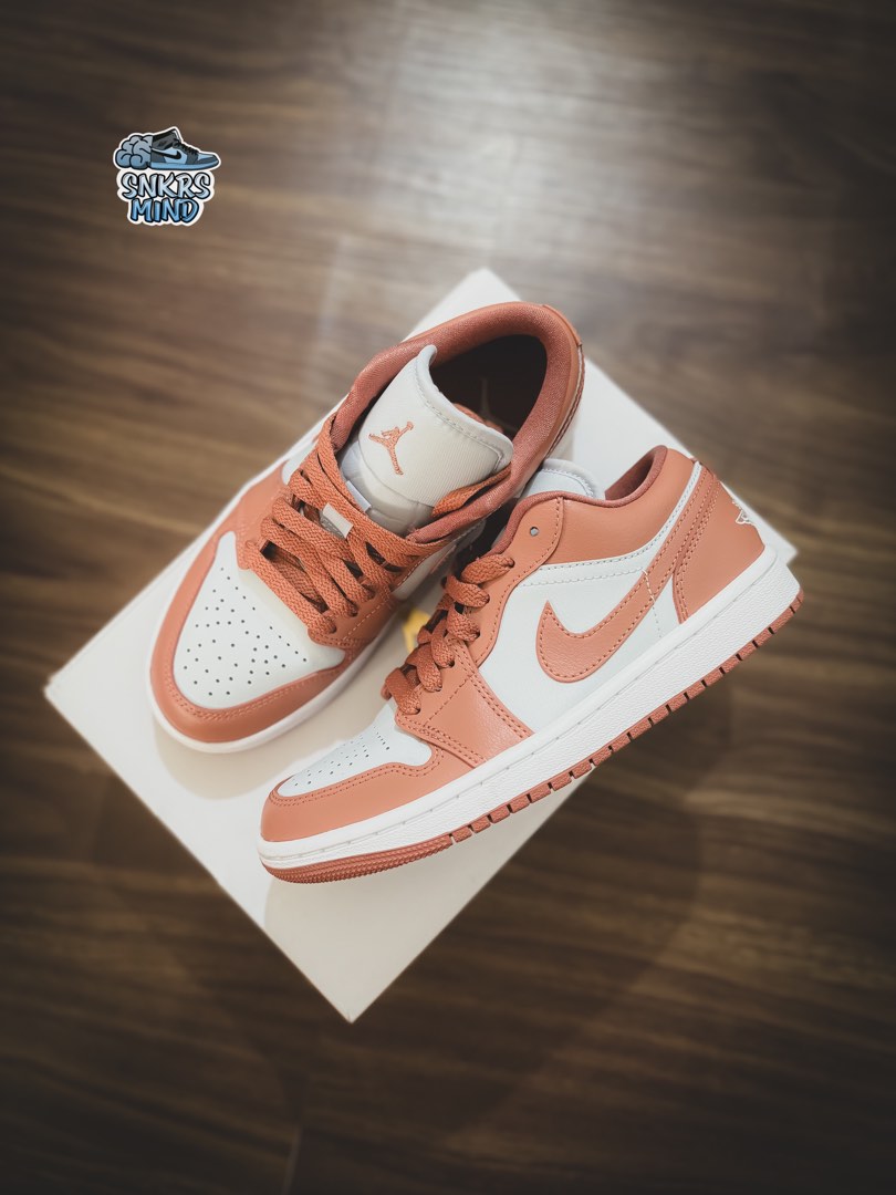 low top jordans 1 orange
