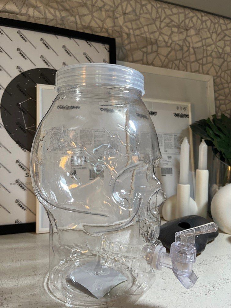 Anko Skull Drink Dispenser 3.8 L, Furniture & Home Living, Kitchenware
