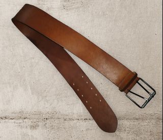 Armani exchange leather belt