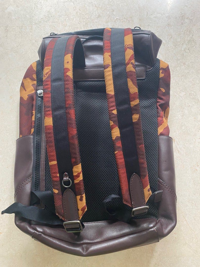 Authentic Coach Men Terrain Backpack with camoprint