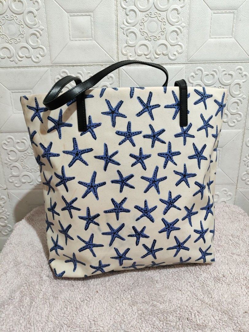 Authentic Kate Spade dancing starfish bon shopper tote bag