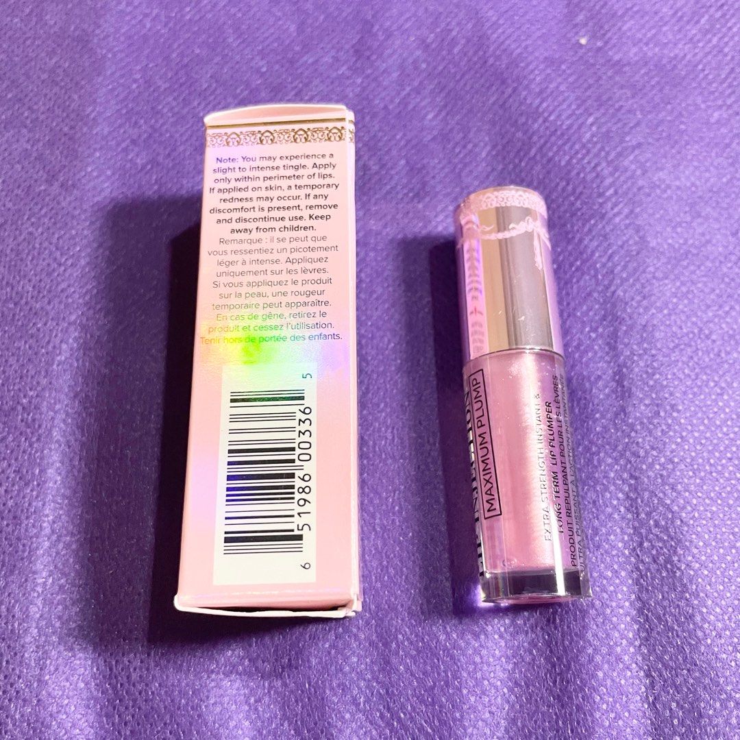AUTHENTIC Too faced lip injection maximum plump extra strength instant long term lip plumper